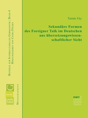 cover image of Sekundäre Formen des Foreigner Talk im Deutschen aus übersetzungswissenschaftlicher Sicht